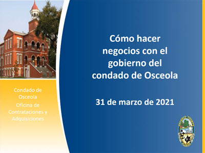 How to Do Business with Osceola County (Spanish)