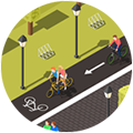 Mejorar la seguridad peatonal y de ciclistas, reducir la congestión en el tráfico