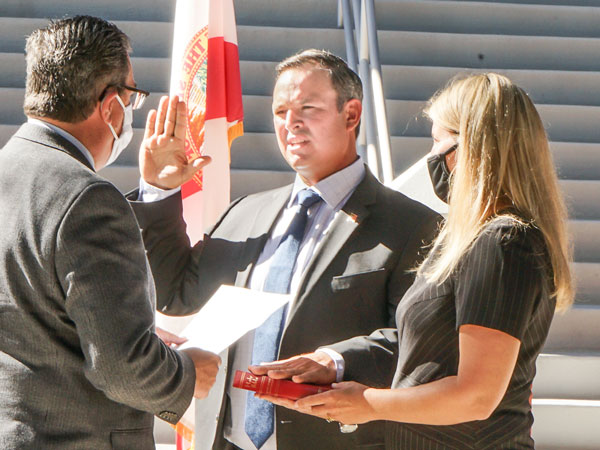 Booth Takes Oath of Office for District 5 County Commission Seat