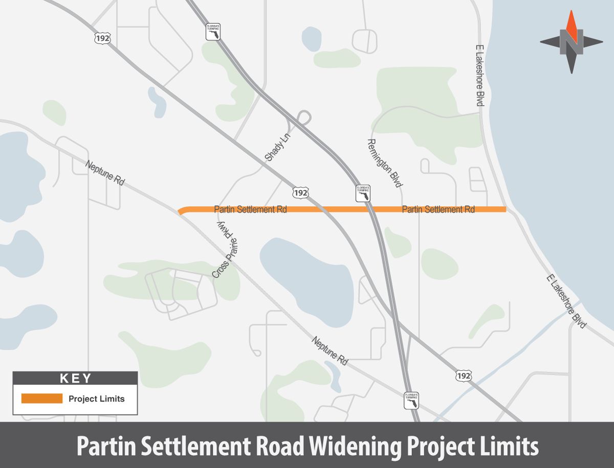 Partin Settlement Road Project Map