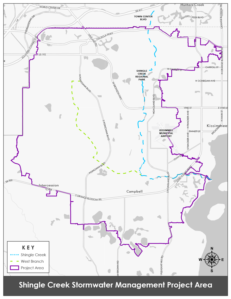 Shingle Creek Stormwater Management Project Area Map
