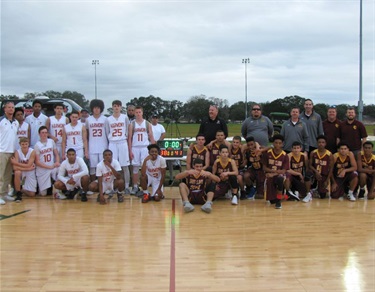 Team photo between St. Cloud High School and Harmony High School