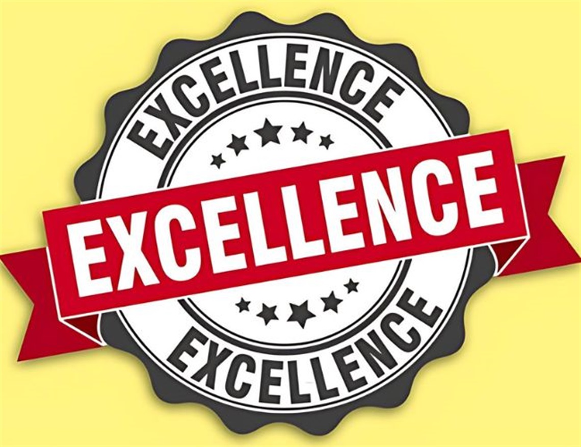 Excellence Approval Award Stamp Ribbon