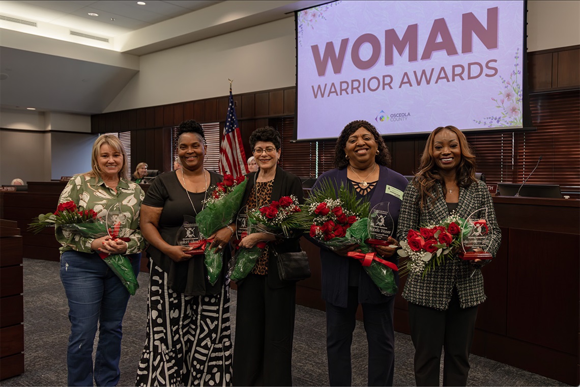 From left to right: Deana Johnson Taylor, Pastor Tamika Holley, Marilyn Cortes-Lovato, Arabella Weaver, and Judge Gabrielle Sanders-Morency