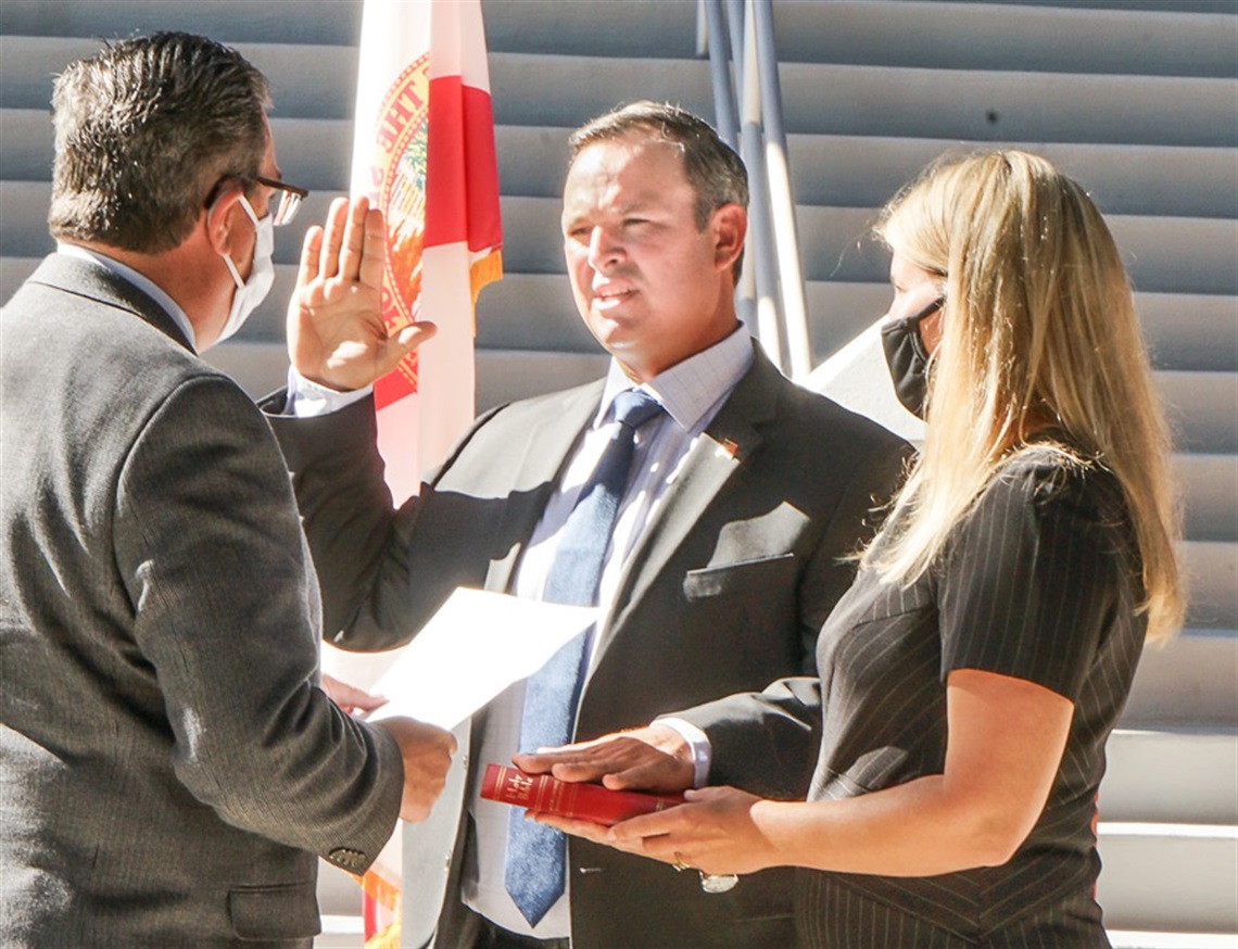 Booth Takes Oath of Office for District 5 County Commission Seat