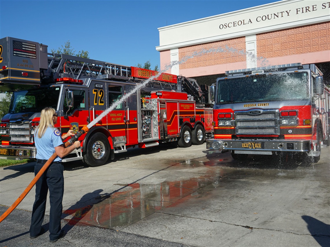 New Tower Truck, Engine Enhance Osceola County’s Public Safety