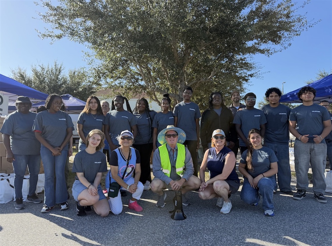 Vice Chair Brandon Arrington (D3) accompanied by his wife Florida State Senator Kristen Arrington and the helpful volunteers at Arrington's 2025 Annual Food Distribution event at St. Rose of Lima Church in Kissimmee, Florida. Vice Chair Brandon Arrington (D3) accompanied by his wife Florida State Senator Kristen Arrington and the helpful volunteers at Arrington's 2025 Annual Food Distribution event at St. Rose of Lima Church in Kissimmee, Florida.
