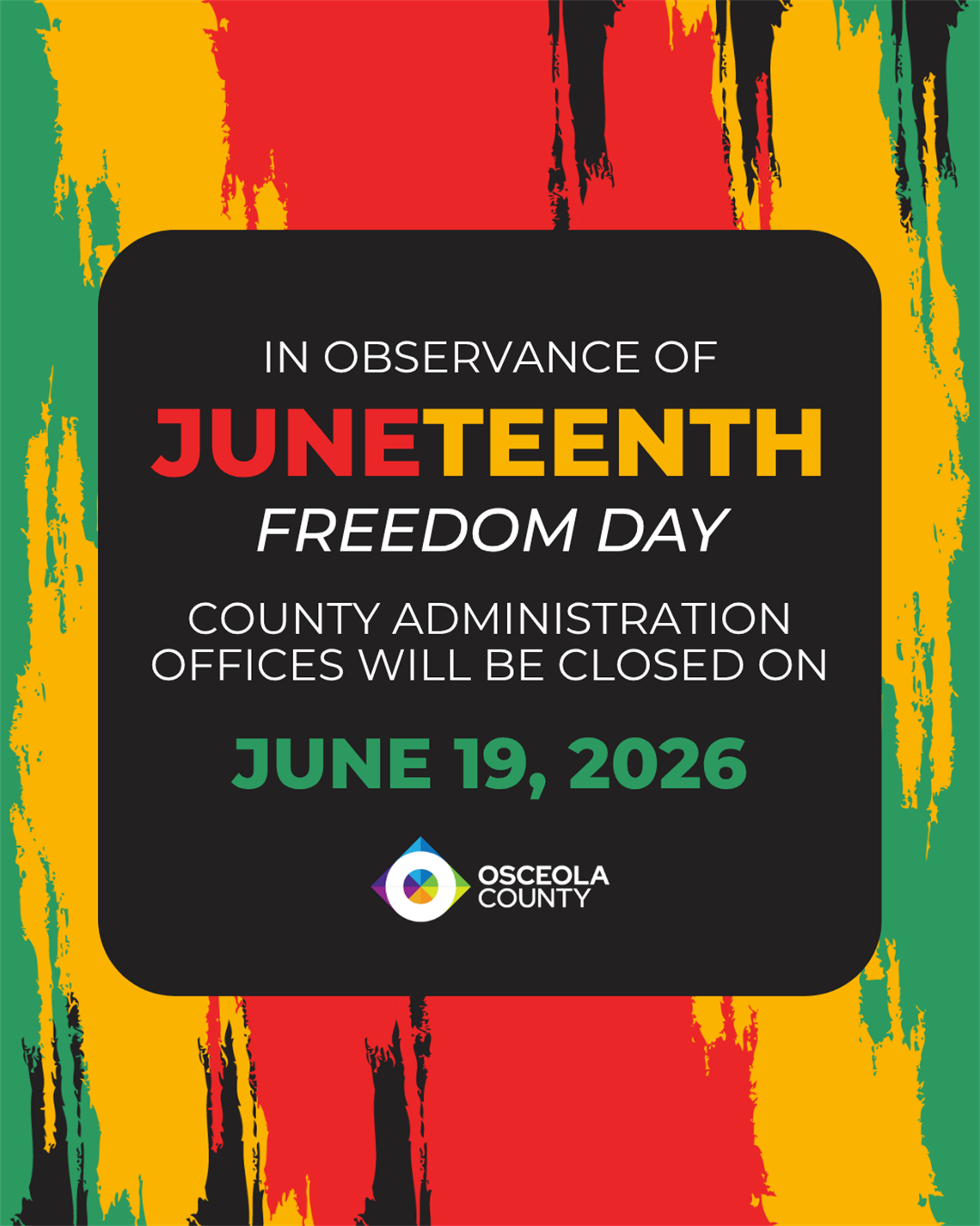 PR26-22 Juneteenth closure