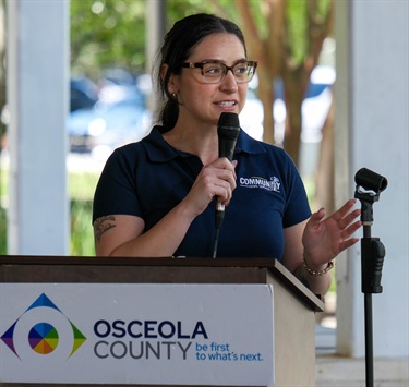 April 9, 2025 Fair Housing Walk Event Guest Speaker giving remarks
