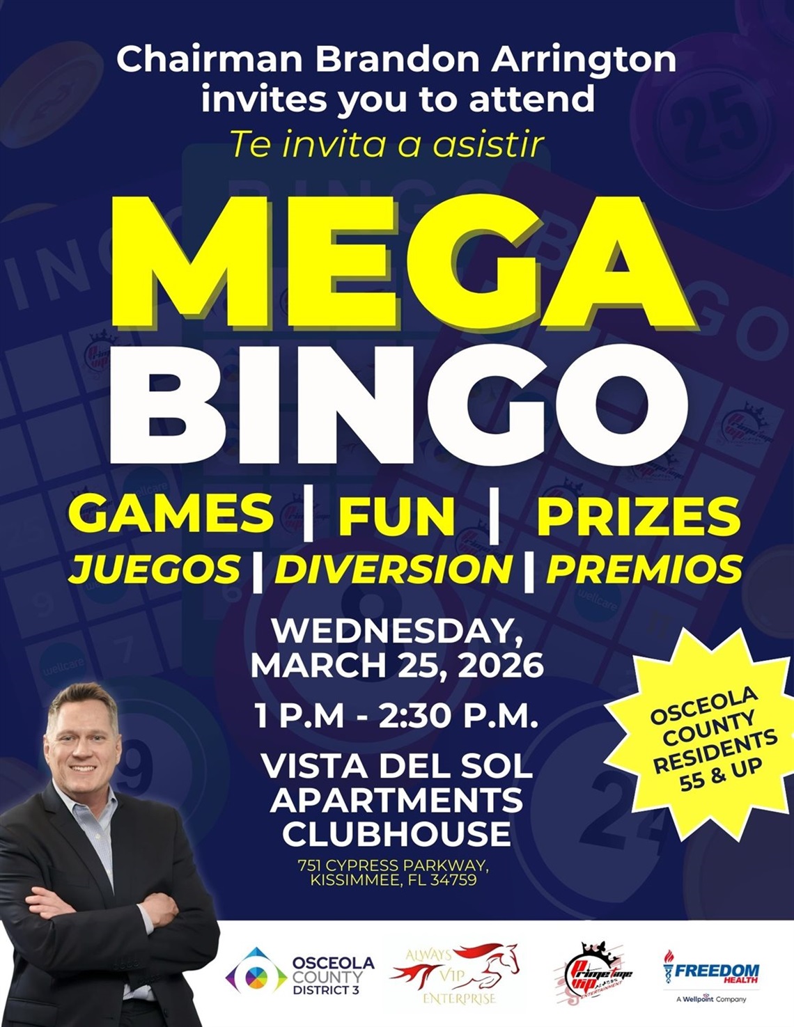 Commissioner Brandon Arrington's Bingo Fun Day