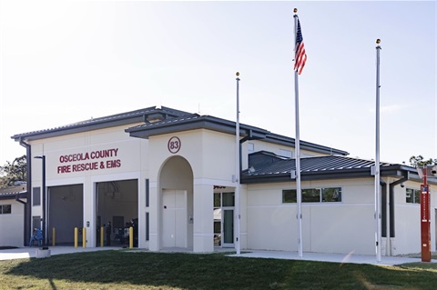 Osceola County Fire Station 83 located at 3450 Marigold Ave Kissimmee, FL 34758